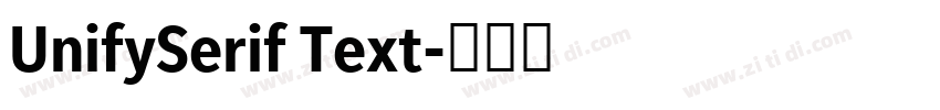 UnifySerif Text字体转换